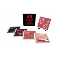 40 Razones para Tener Sexo Cartas