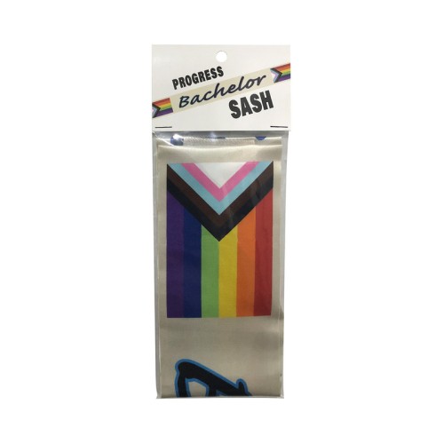 Progress Bachelor Sash for Pride Events