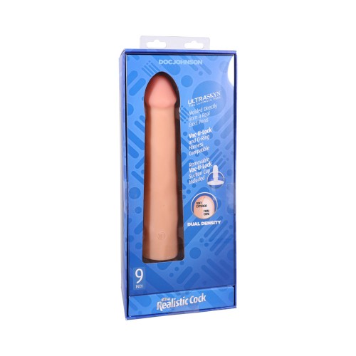 The Realistic Cock 9 in. ULTRASKYN Dildo Vanilla