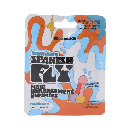 Gomitas de Mejora Masculina Spanish Fly Frambuesa - Placer en un Paquete