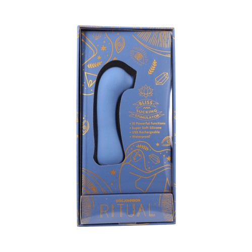 RITUAL Bliss Rechargeable Suction Toy - Blue