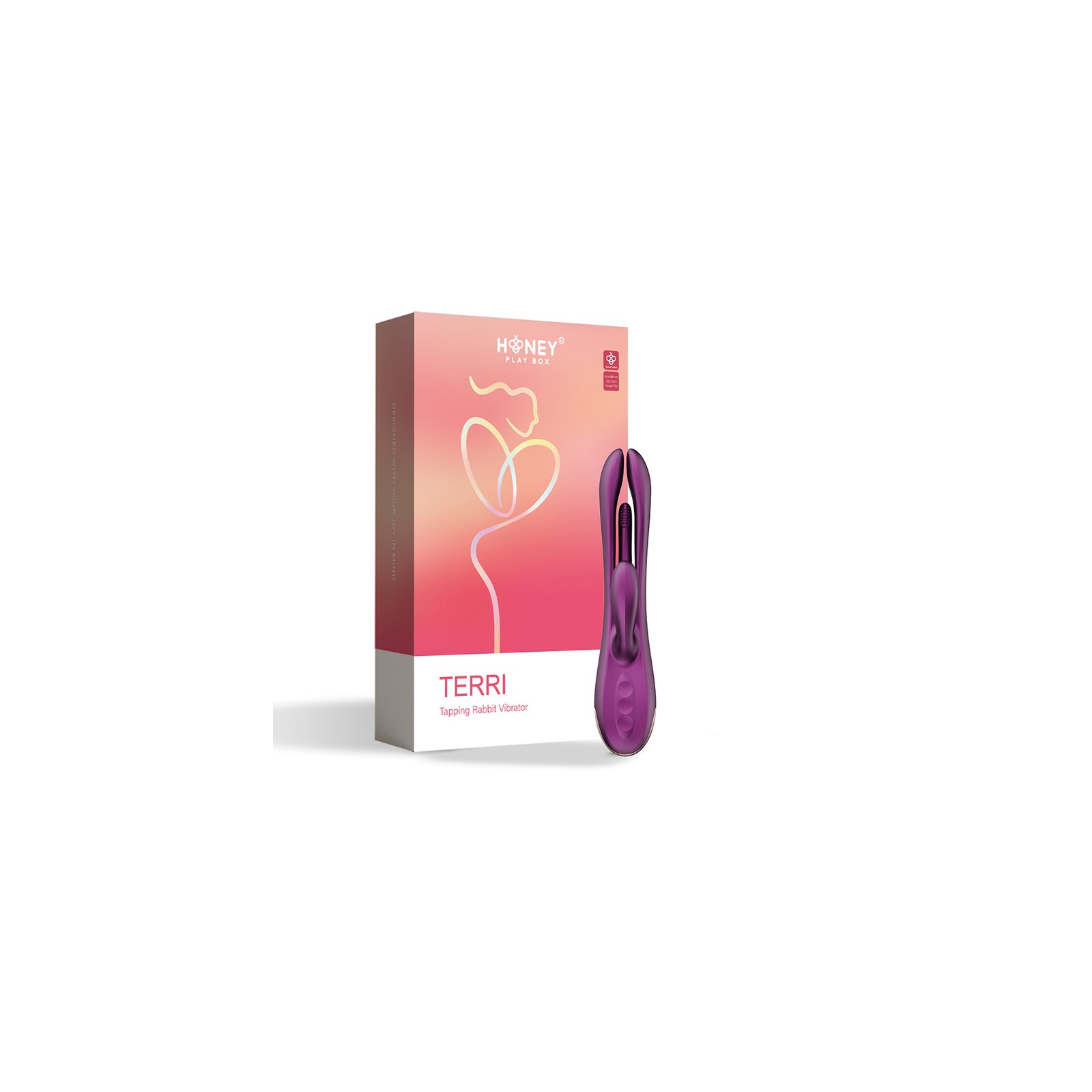 Honey Play Box Terri App-Controlled Kinky Finger Tapping Rabbit Vibrator