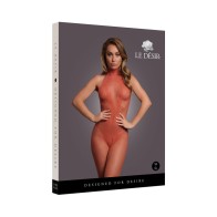 Le Desir Bodystocking de Encaje y Red - Atuendo Íntimo