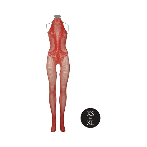 Le Desir Bodystocking de Encaje y Red - Atuendo Íntimo