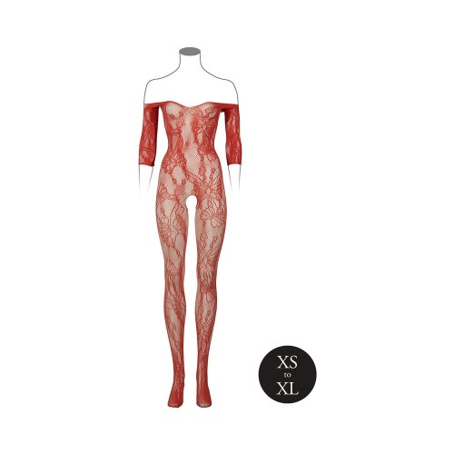 Le Desir Lace Bodystocking - Sunset Glow for All Sizes