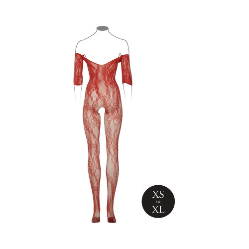 Le Desir Lace Bodystocking - Sunset Glow for All Sizes