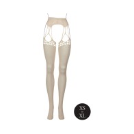 Le Desir Shredded Suspender Pantyhose Sandy Beach O/S