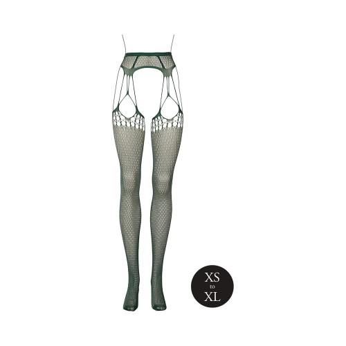 Le Desir Shredded Suspender Pantyhose