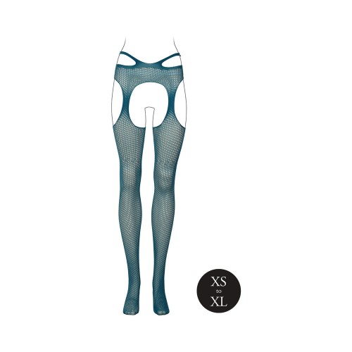 Le Desir Suspender Pantyhose with Strappy Waist Ocean Deep O/S