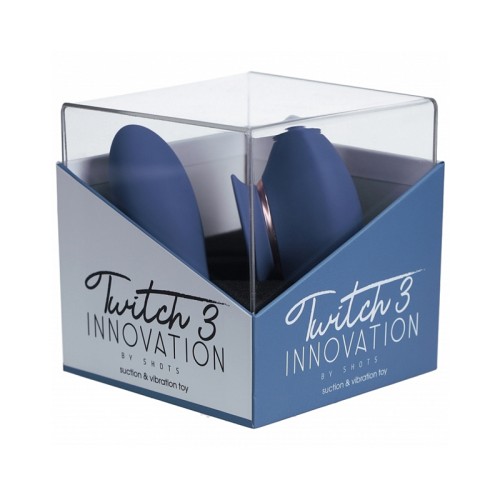 Twitch 3 Vibrador Silicona Recargable y Succión