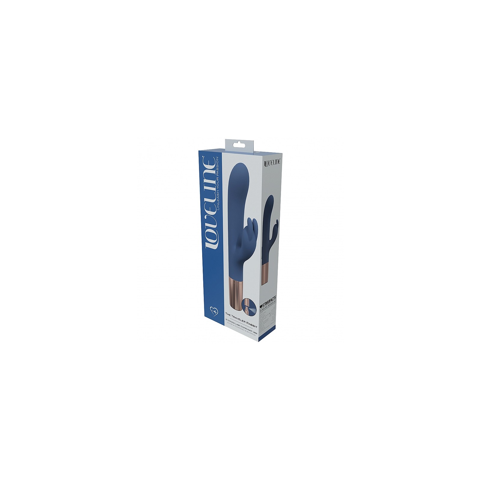 Vibrador Conejito de Silicona Recargable LoveLine Azul/Grey