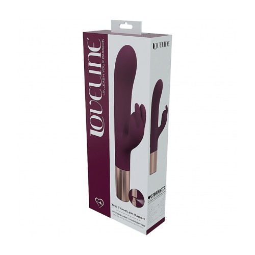 Vibrador Rabbit Silicona LoveLine Traveler - Placer Amigable para Viajes