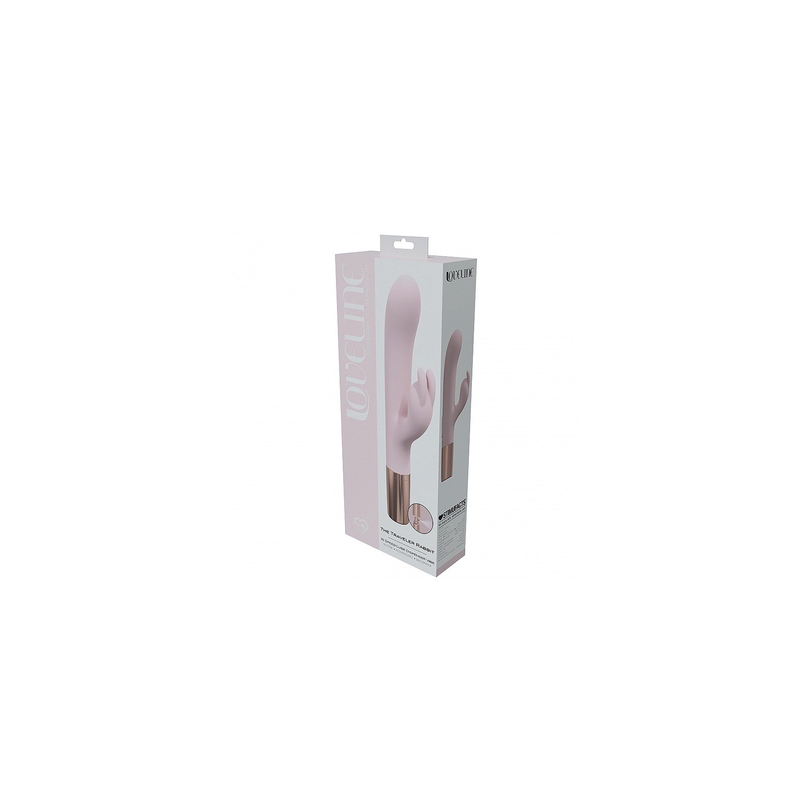 LoveLine Traveler Rabbit Silicone Rechargeable Splashproof Pink