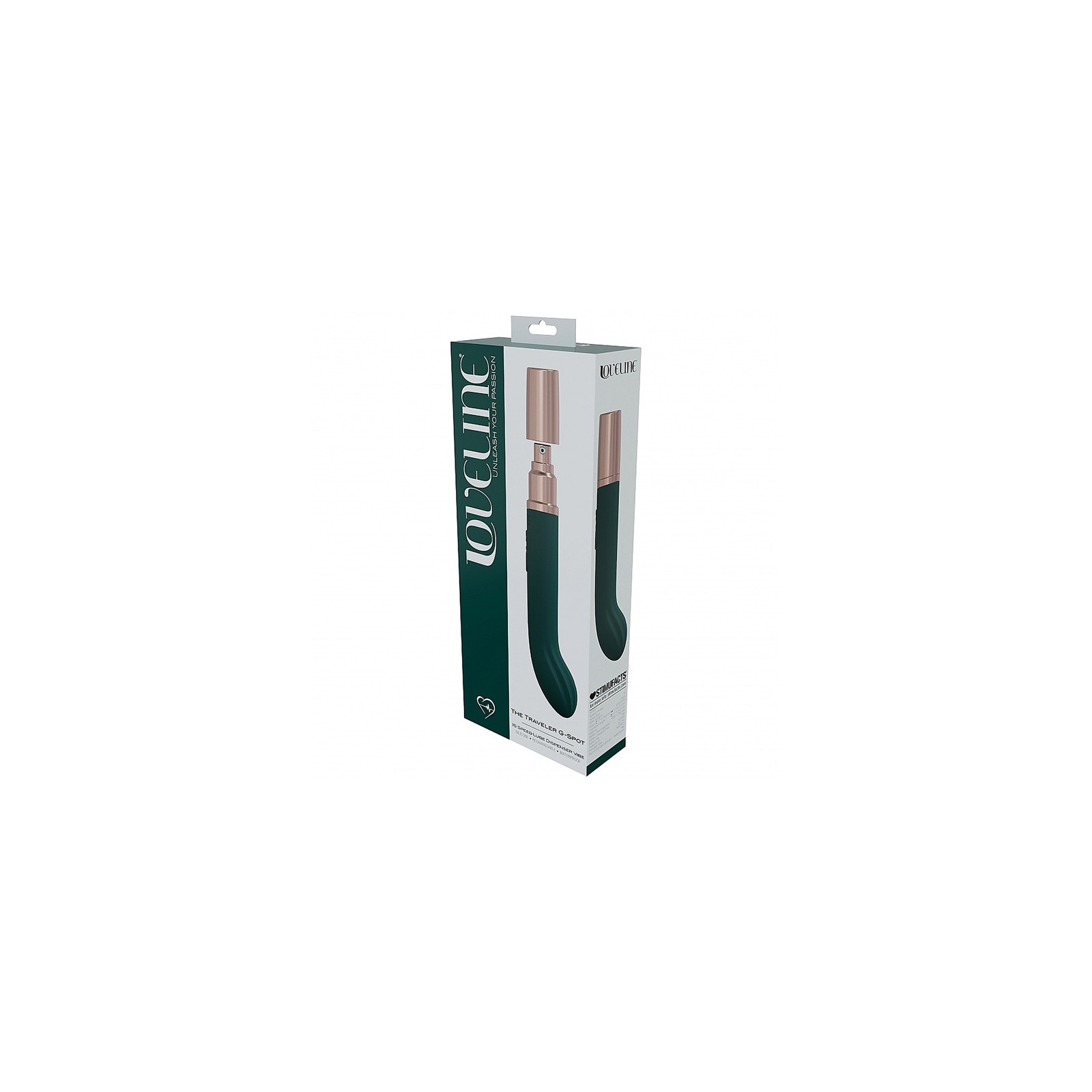 Vibrador Silicona G-Spot LoveLine Traveler - Verde Bosque