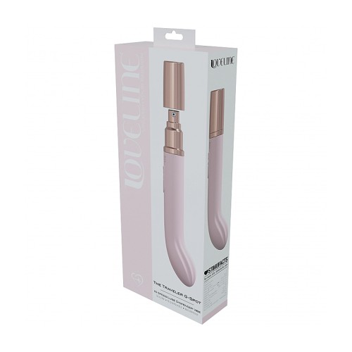 LoveLine Traveler G-Spot Silicone Vibrator Rechargeable Pink