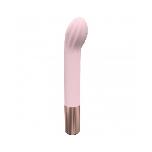 Vibrador Recargable de Silicona para G-Punto LoveLine Traveler Rosa