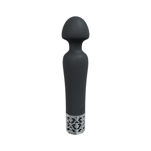 Royal Gems Scepter Black Silicone Vibrator