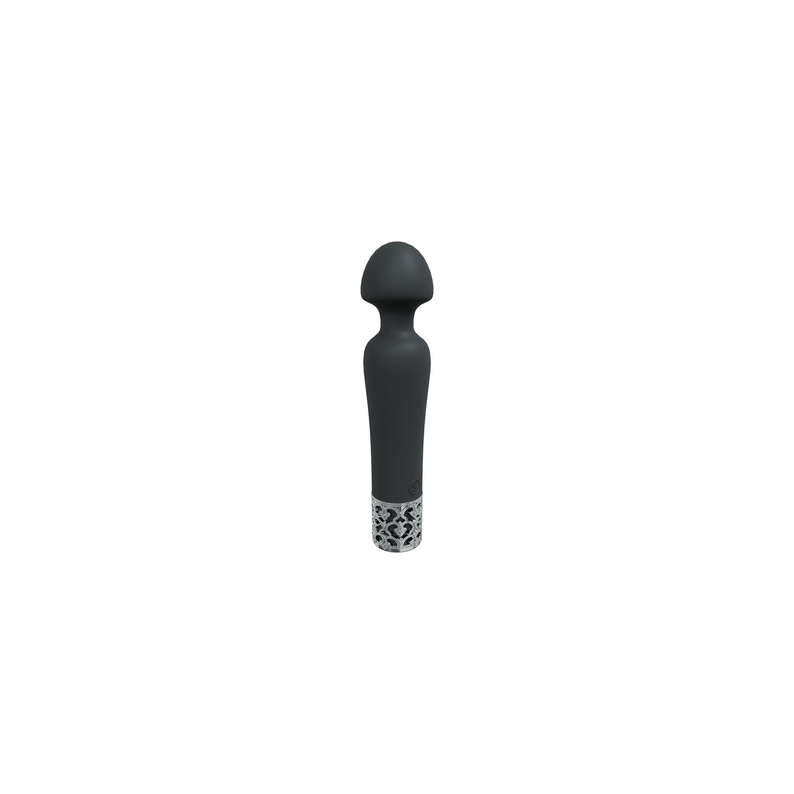 Royal Gems Scepter Black Silicone Vibrator