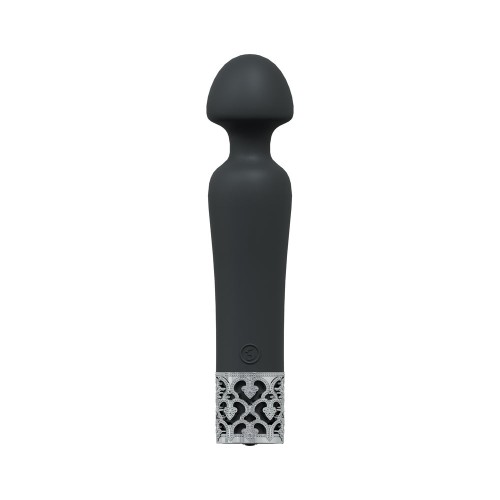 Royal Gems Scepter Black Silicone Vibrator