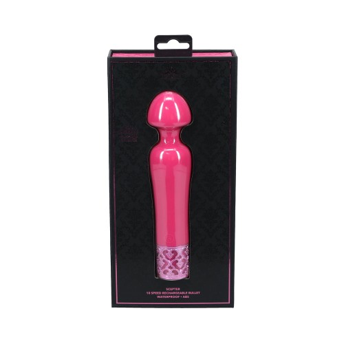 Vibrador Recargable Royal Gems Scepter Rosa