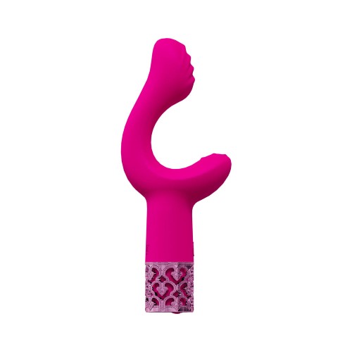 Vibrador Recargable de Silicona Majestoso Rosa Royal Gems