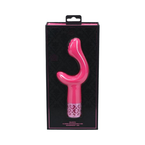 Vibrador Recargable de Silicona Majestoso Rosa Royal Gems