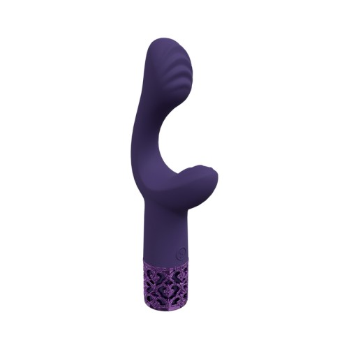 Royal Gems Majestic Silicone Rechargeable Vibrator in Purple