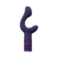 Royal Gems Majestic Silicone Rechargeable Vibrator in Purple