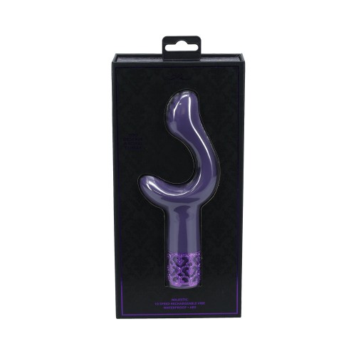 Royal Gems Majestic Silicone Rechargeable Vibrator in Purple