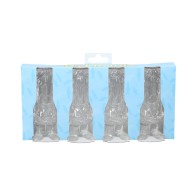 Dickheads Groom Tall Shot Glass Clear