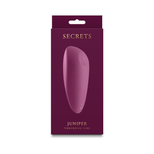 Secrets Juniper Throbbing Vibe Ruby - Powerful Handheld Vibrator