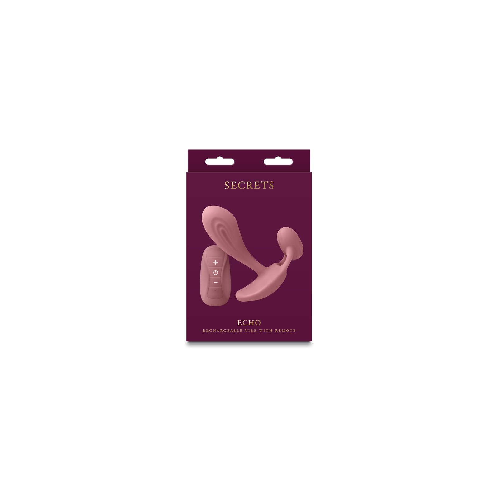 Secrets Echo Insertable Vibe with Remote Dusty Rose