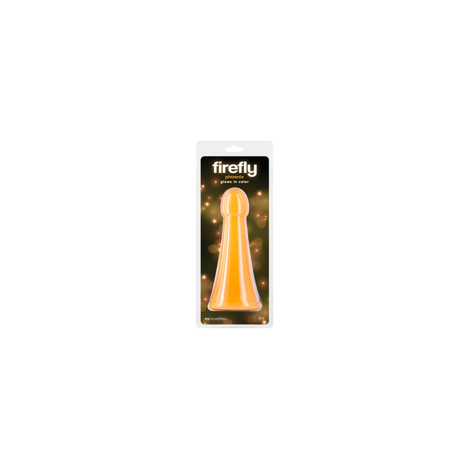 Firefly Phoenix Glow-in-the-Dark Dildo - Orange