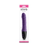 Vibrador Fálico INYA Electrica Púrpura - Poderoso Vibrador