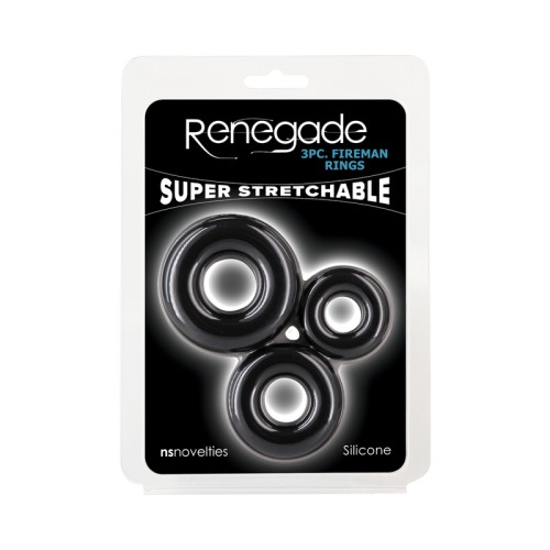 Kit de 3 Anillos para Pene Renegade Fireman