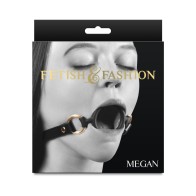 Fetish & Fashion Gag de Anillo Megan en Negro