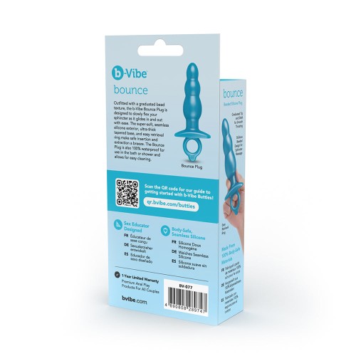 b-Vibe Butties Plug Anal de Silicona con Perlas