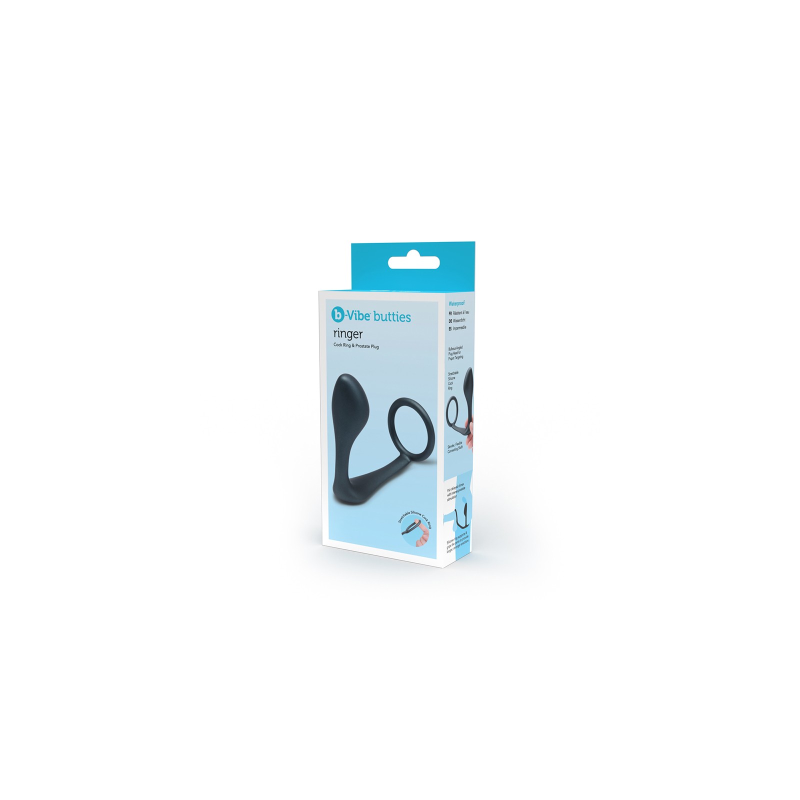 b-Vibe Butties Ringer Anillo C & Plug Prostático - Doble Sensación