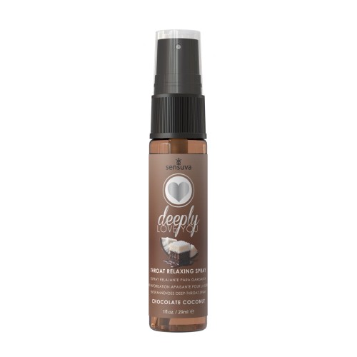 Sensuva Deeply Love You Throat Relaxing Spray - Chocolate Coconut 1 oz.