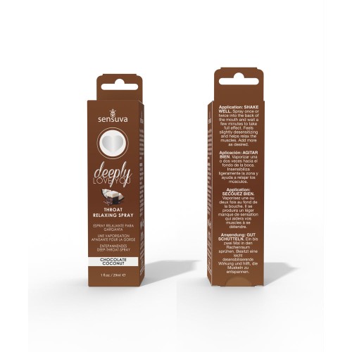 Sensuva Spray Relajante para la Garganta - Chocolate Coco 1 oz.