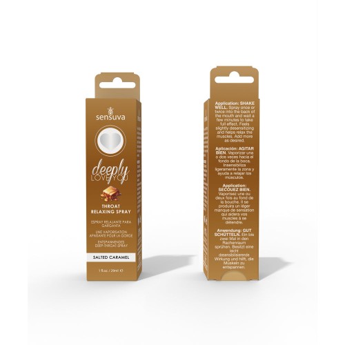 Spray Relajante para la Garganta Sensuva Deeply Love You Caramelo Salado 1 oz