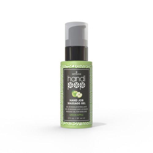 Gel de Masaje comestible Sensuva HandiPop Manzana Verde 2 oz.