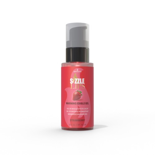 Gel Calentador Comestible Sizzle Lips Sensuva