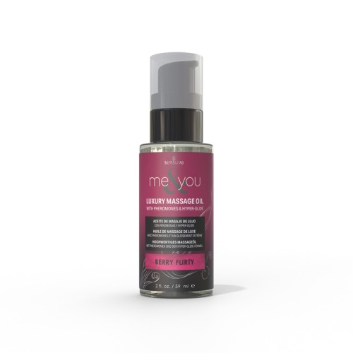 Sensuva Me & You Berry Flirty Massage Oil