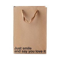 Bolsas de Regalo Sarcásticas Just Smile 3pk - Perfectas para Regalos de Broma