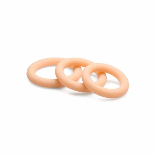 Jock Silicone Cock Ring 3-Piece Set Light Skin