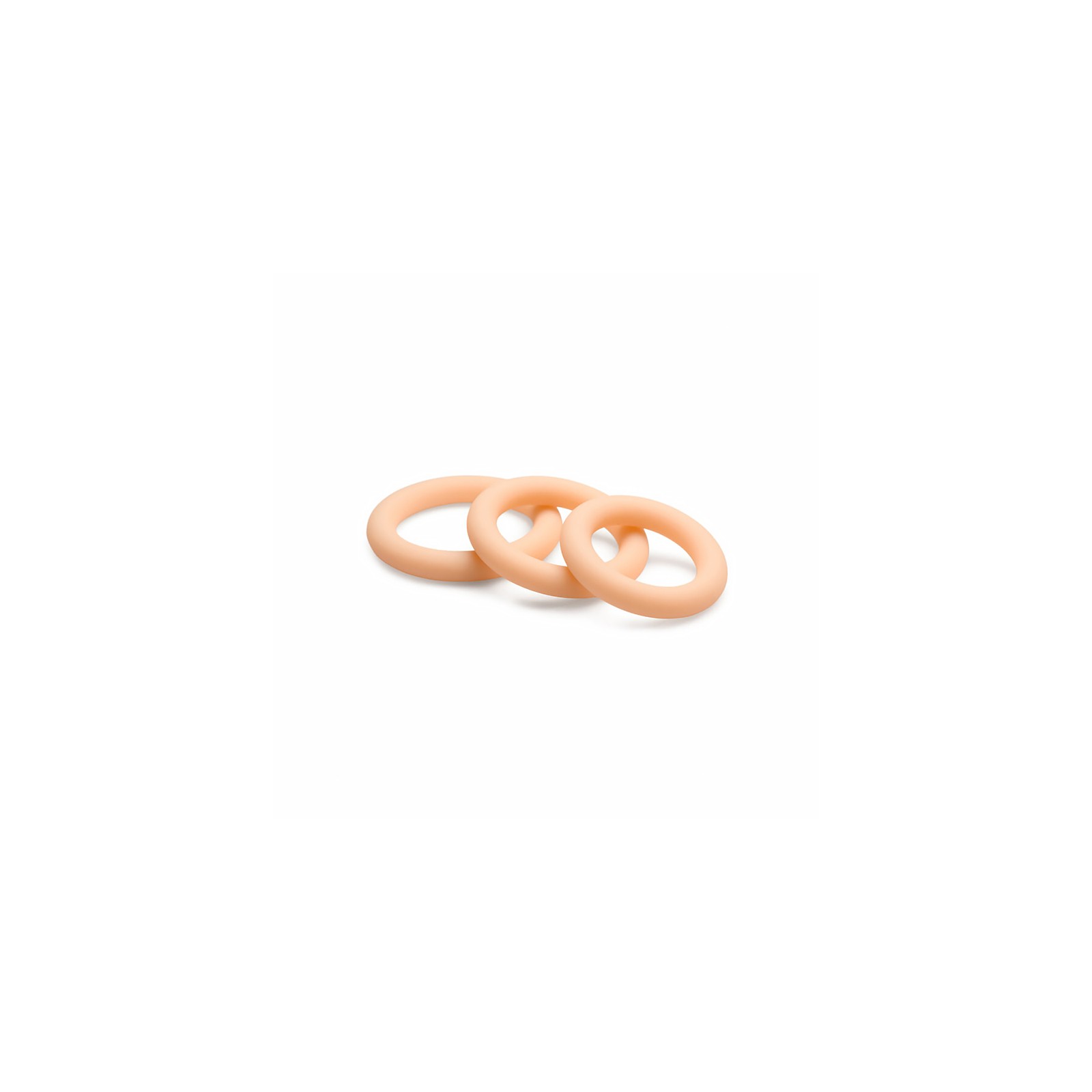 Jock Silicone Cock Ring 3-Piece Set Light Skin