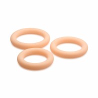 Jock Silicone Cock Ring 3-Piece Set Light Skin