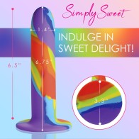 Dildo de Silicona Arcoiris Simply Sweet