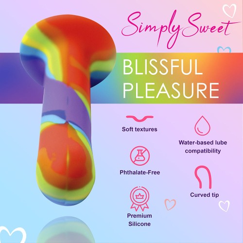 Dildo de Silicona Arcoiris Simply Sweet